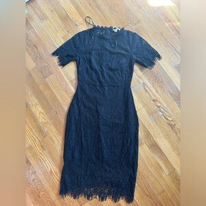 Black lace dress